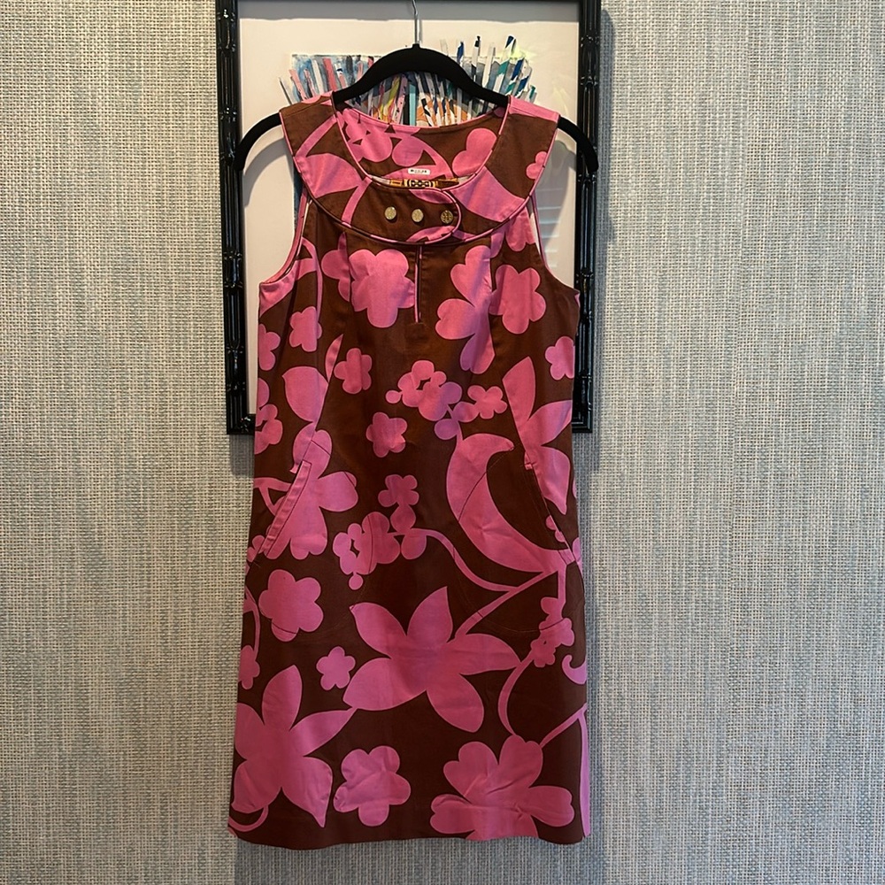 Tory Burch Pink and Brown Shift